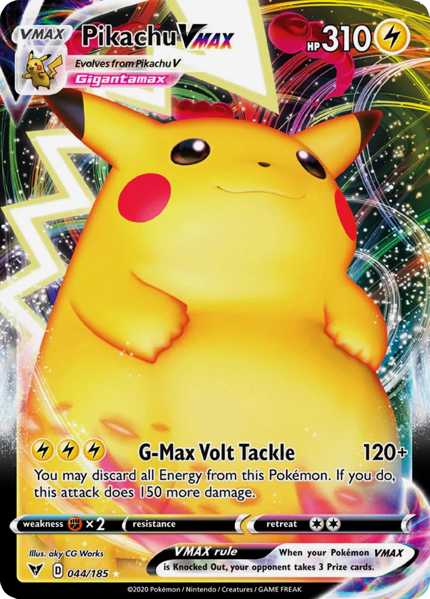 Pikachu VMAX front